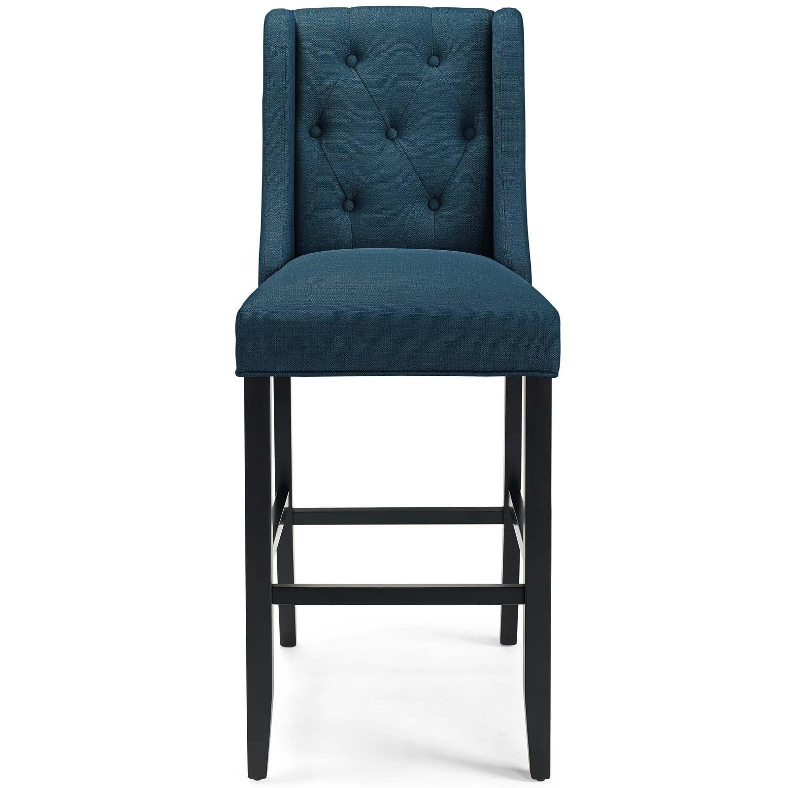 Modway Baronet Bar Stool Upholstered Fabric Set of 2 FredCo