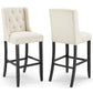 Modway Baronet Bar Stool Upholstered Fabric Set of 2 FredCo