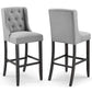 Modway Baronet Bar Stool Upholstered Fabric Set of 2 FredCo