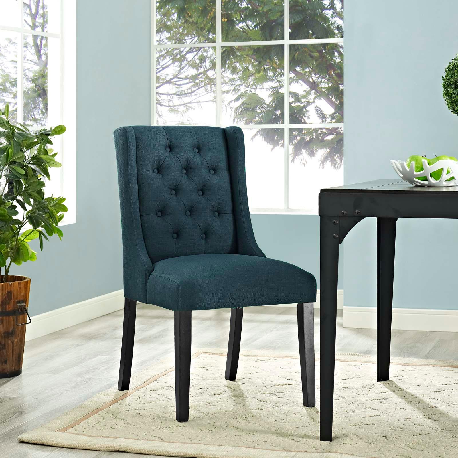 Modway Baronet Button Tufted Fabric Dining Chair FredCo