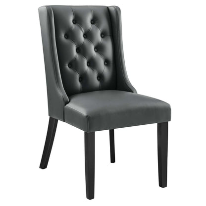 Modway Baronet Button Tufted Vegan Leather Dining Chair FredCo