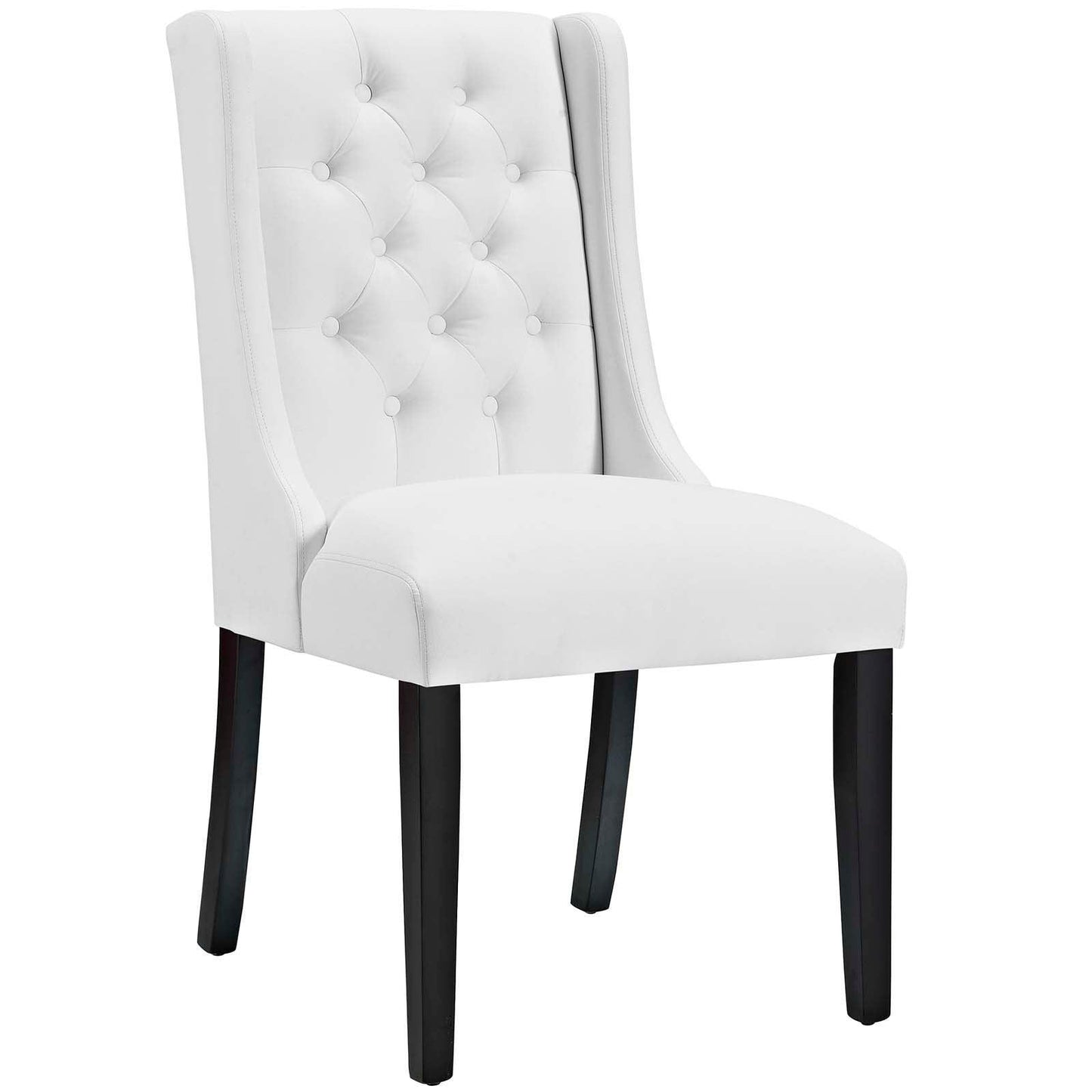 Modway Baronet Button Tufted Vegan Leather Dining Chair FredCo
