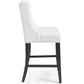 Modway Baronet Counter Bar Stool Faux Leather Set of 2 FredCo