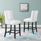 Modway Baronet Counter Bar Stool Faux Leather Set of 2 FredCo