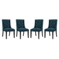Modway Baronet Dining Chair Fabric Set of 4 FredCo