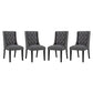Modway Baronet Dining Chair Fabric Set of 4 FredCo