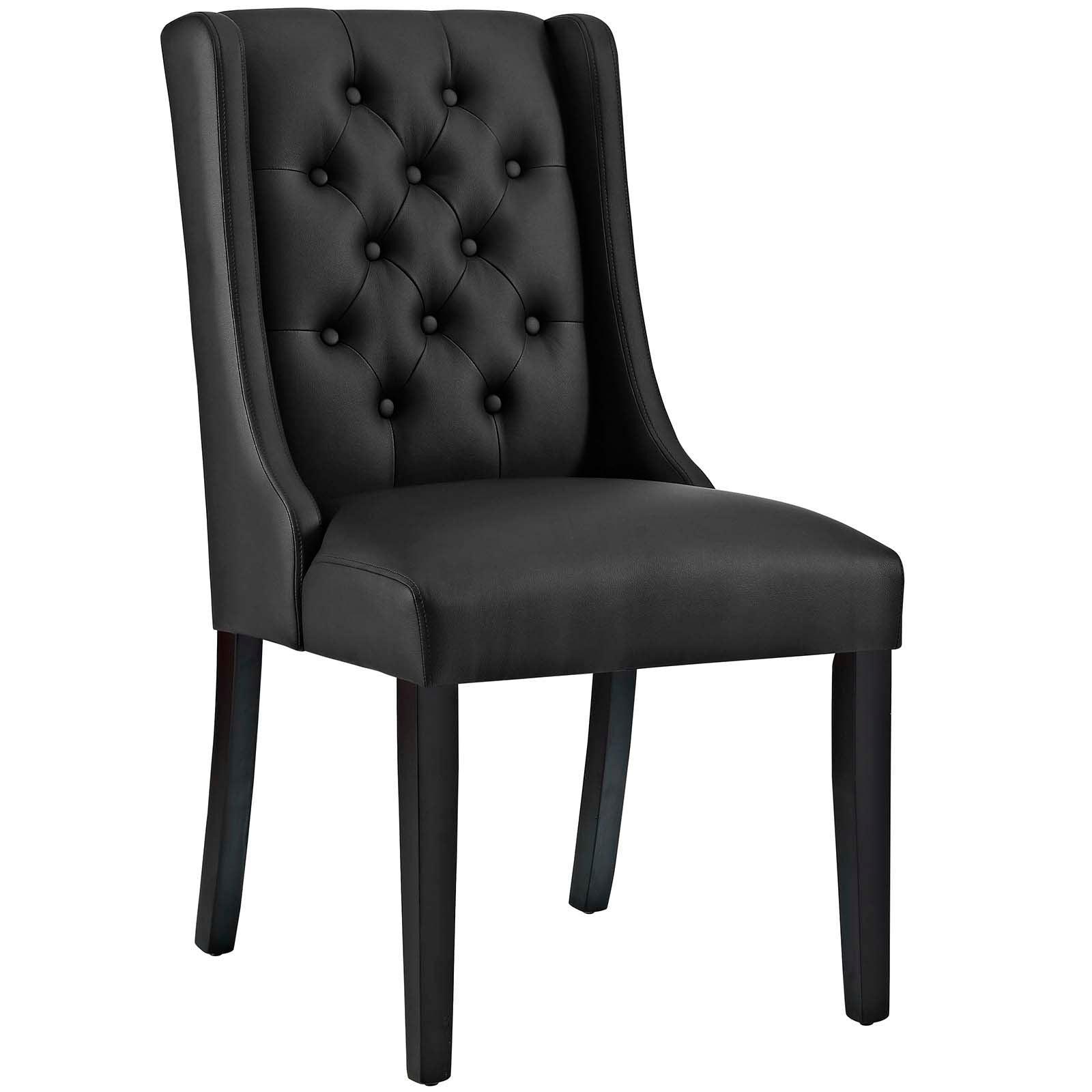 Modway Baronet Dining Chair Vinyl Set of 2 FredCo
