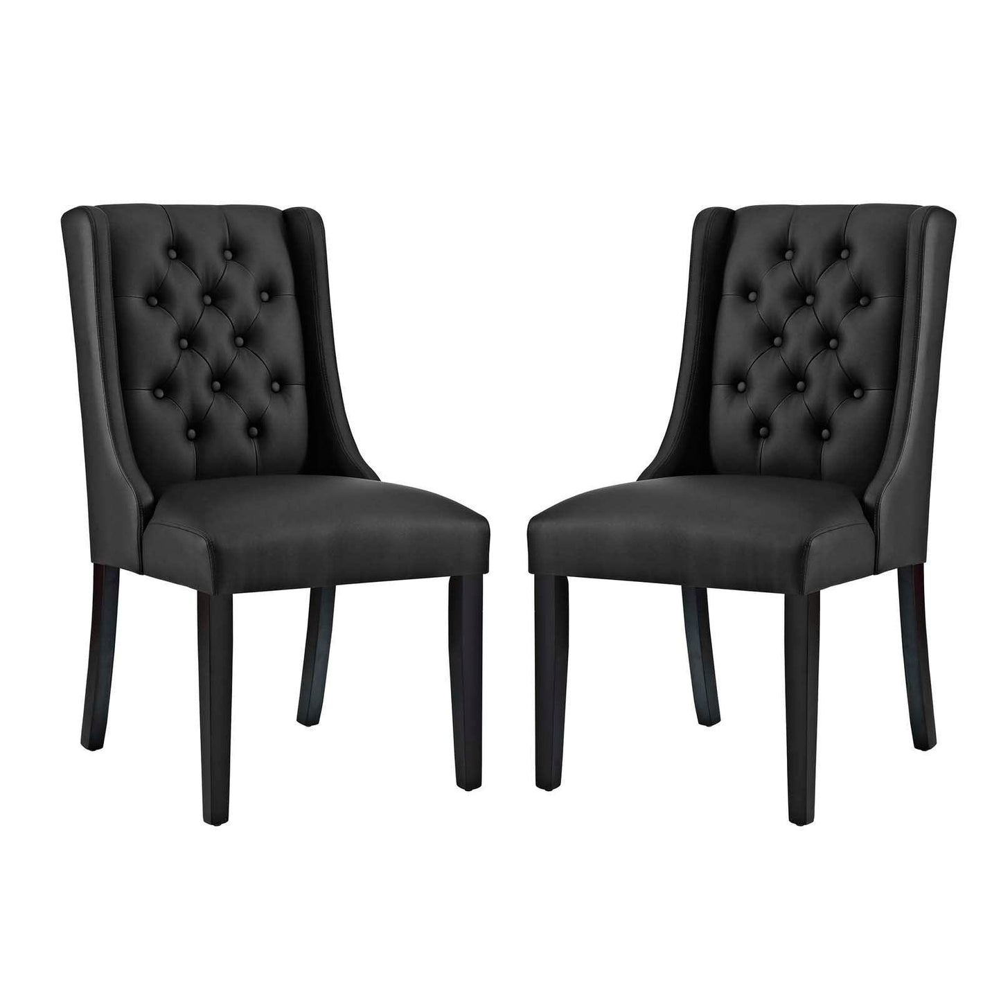 Modway Baronet Dining Chair Vinyl Set of 2 FredCo