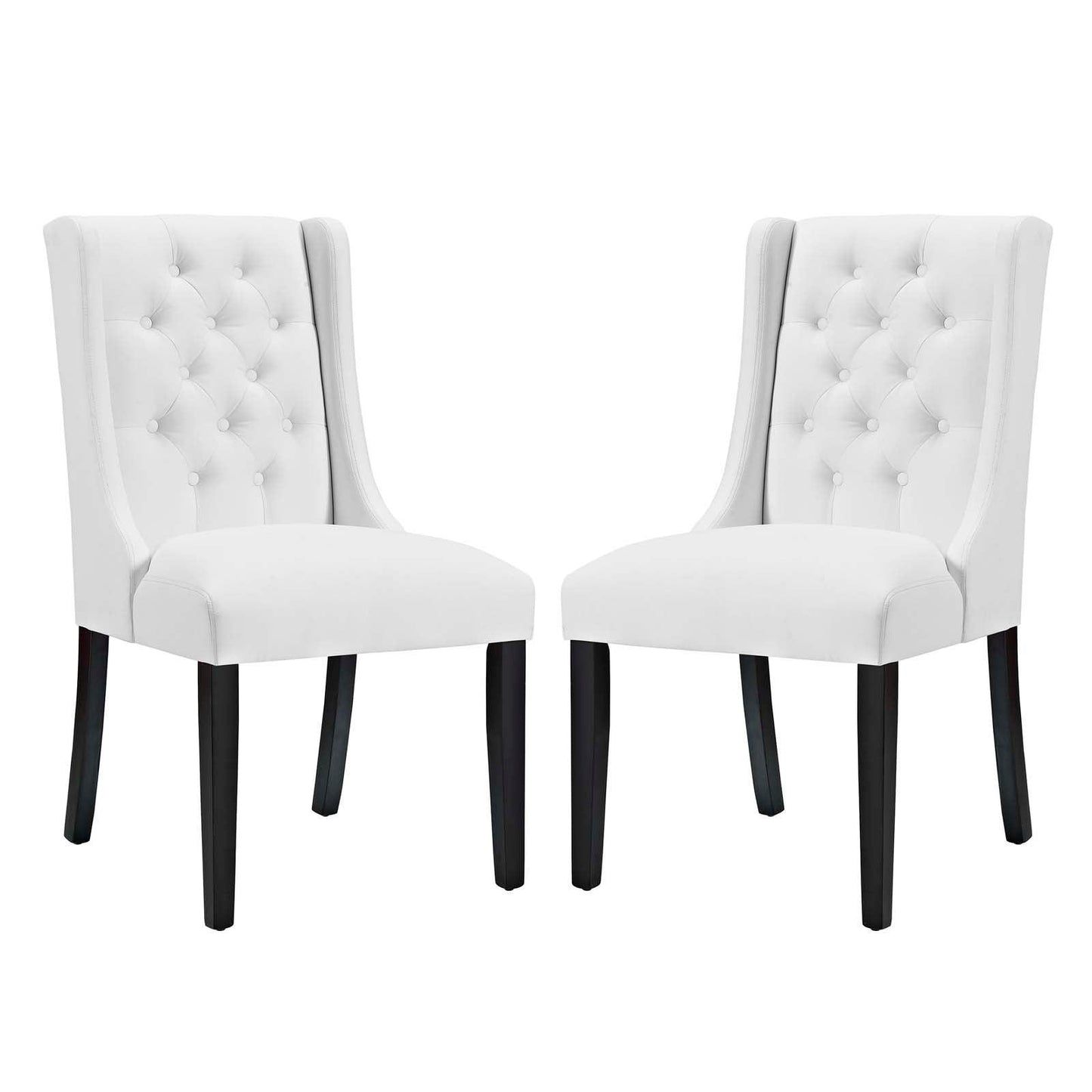 Modway Baronet Dining Chair Vinyl Set of 2 FredCo