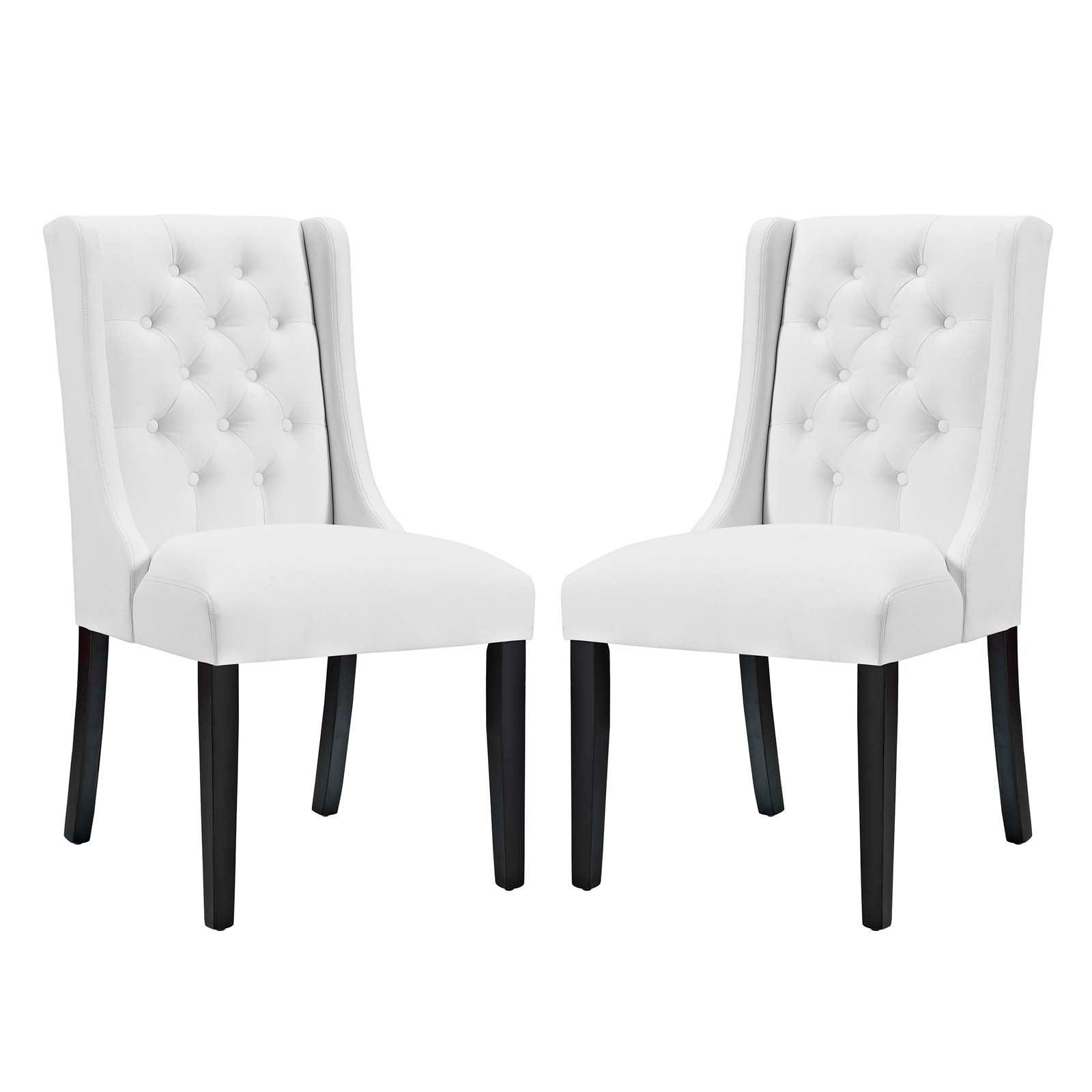 Modway Baronet Dining Chair Vinyl Set of 2 FredCo