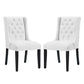 Modway Baronet Dining Chair Vinyl Set of 2 FredCo