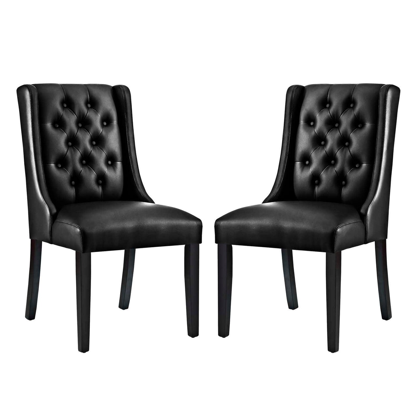 Modway Baronet Dining Chair Vinyl Set of 2, EEI-3950 FredCo