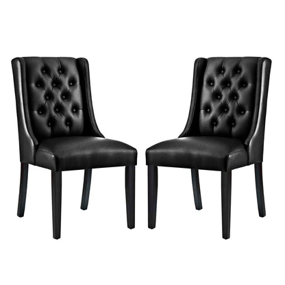 Modway Baronet Dining Chair Vinyl Set of 2, EEI-3950 FredCo