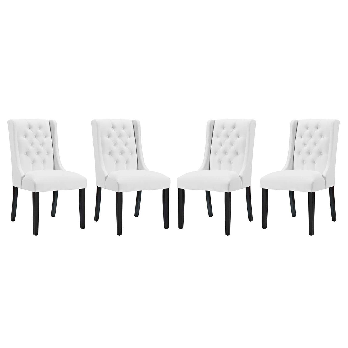 Modway Baronet Dining Chair Vinyl Set of 4 FredCo