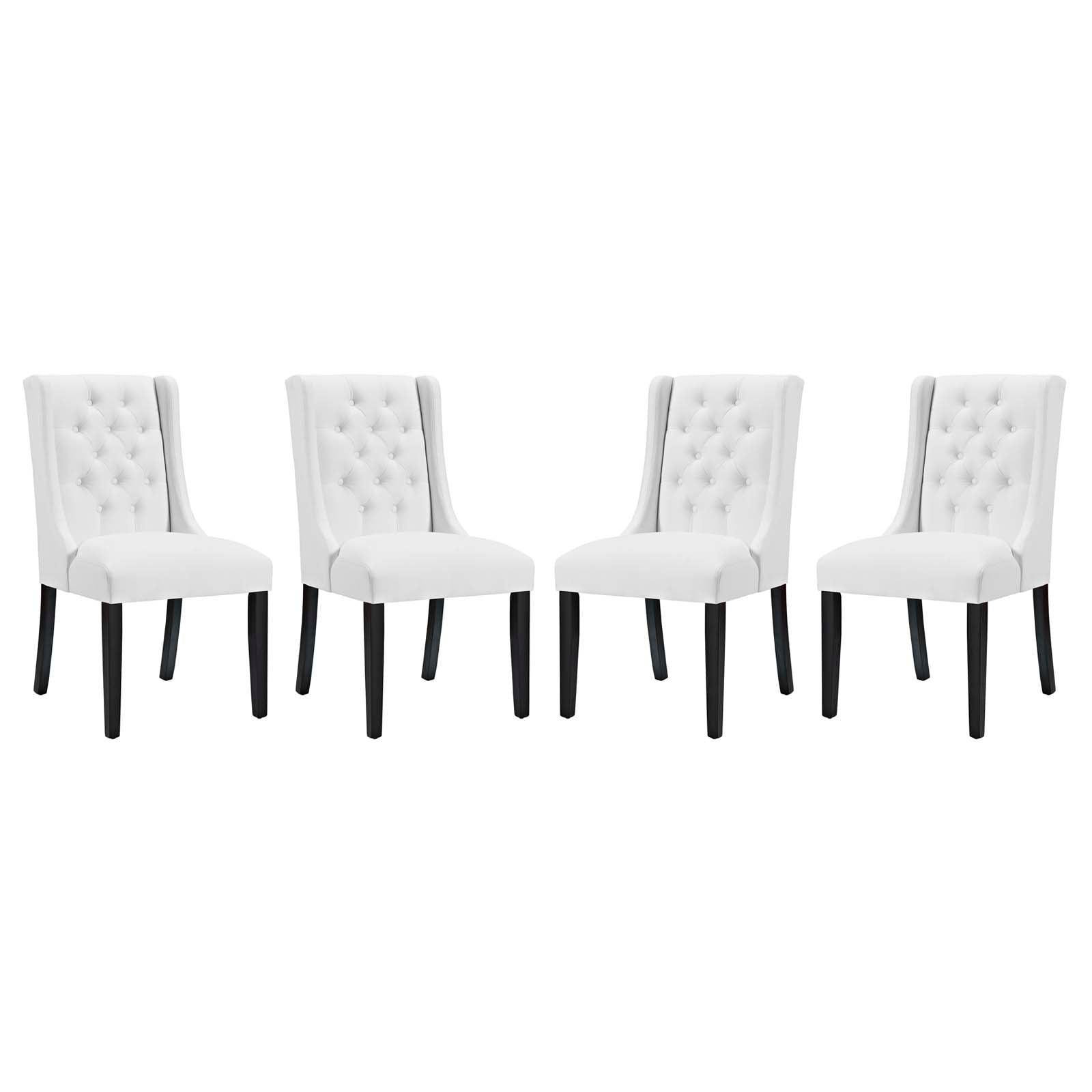 Modway Baronet Dining Chair Vinyl Set of 4 FredCo
