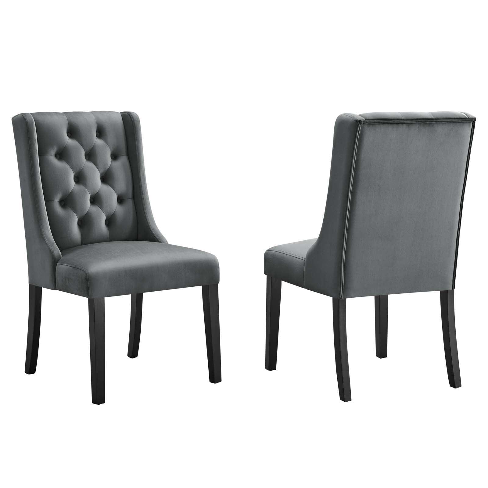 Modway Baronet Performance Velvet Dining Chairs - Set of 2 FredCo