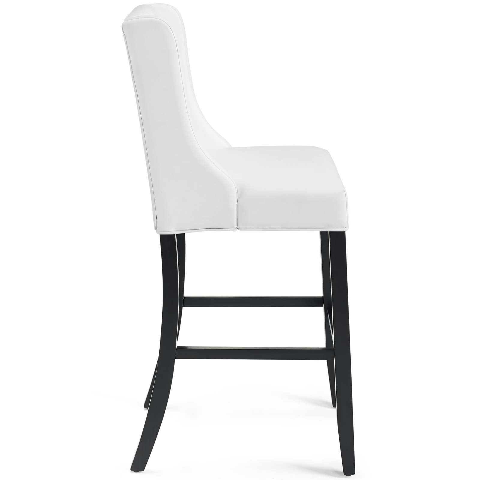 Modway Baronet Tufted Button Faux Leather Bar Stool FredCo