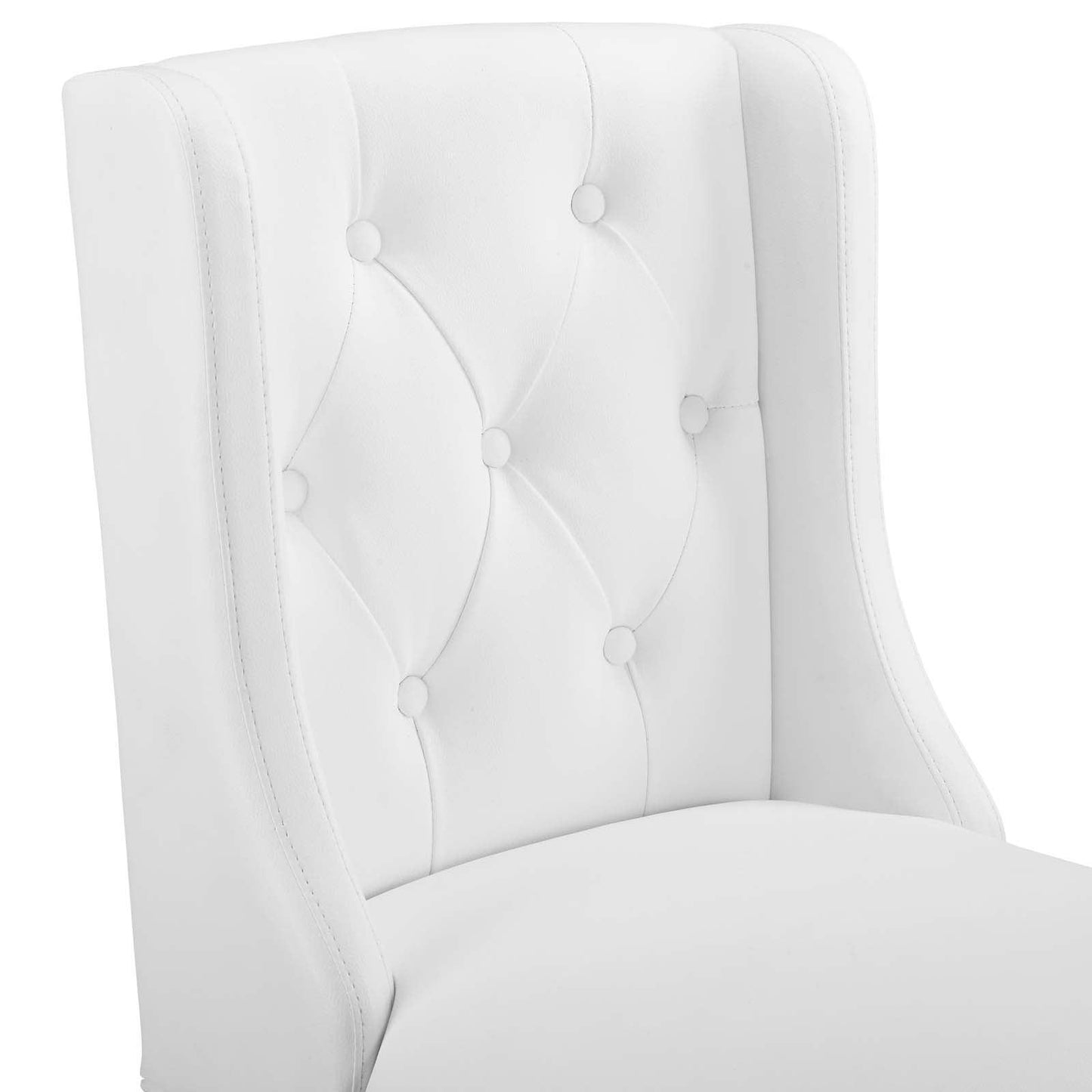 Modway Baronet Tufted Button Faux Leather Bar Stool FredCo