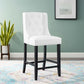 Modway Baronet Tufted Button Faux Leather Counter Stool FredCo