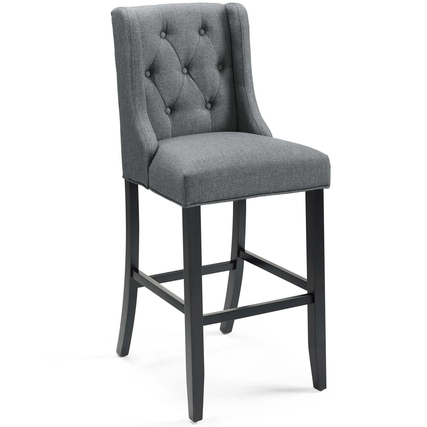Modway Baronet Tufted Button Upholstered Fabric Bar Stool FredCo