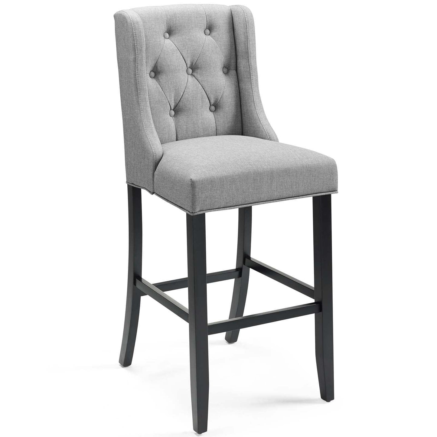 Modway Baronet Tufted Button Upholstered Fabric Bar Stool FredCo
