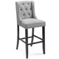 Modway Baronet Tufted Button Upholstered Fabric Bar Stool FredCo