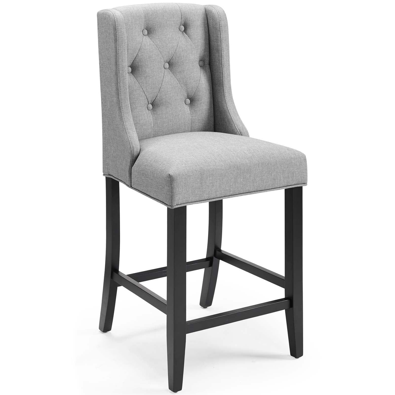 Modway Baronet Tufted Button Upholstered Fabric Counter Stool FredCo
