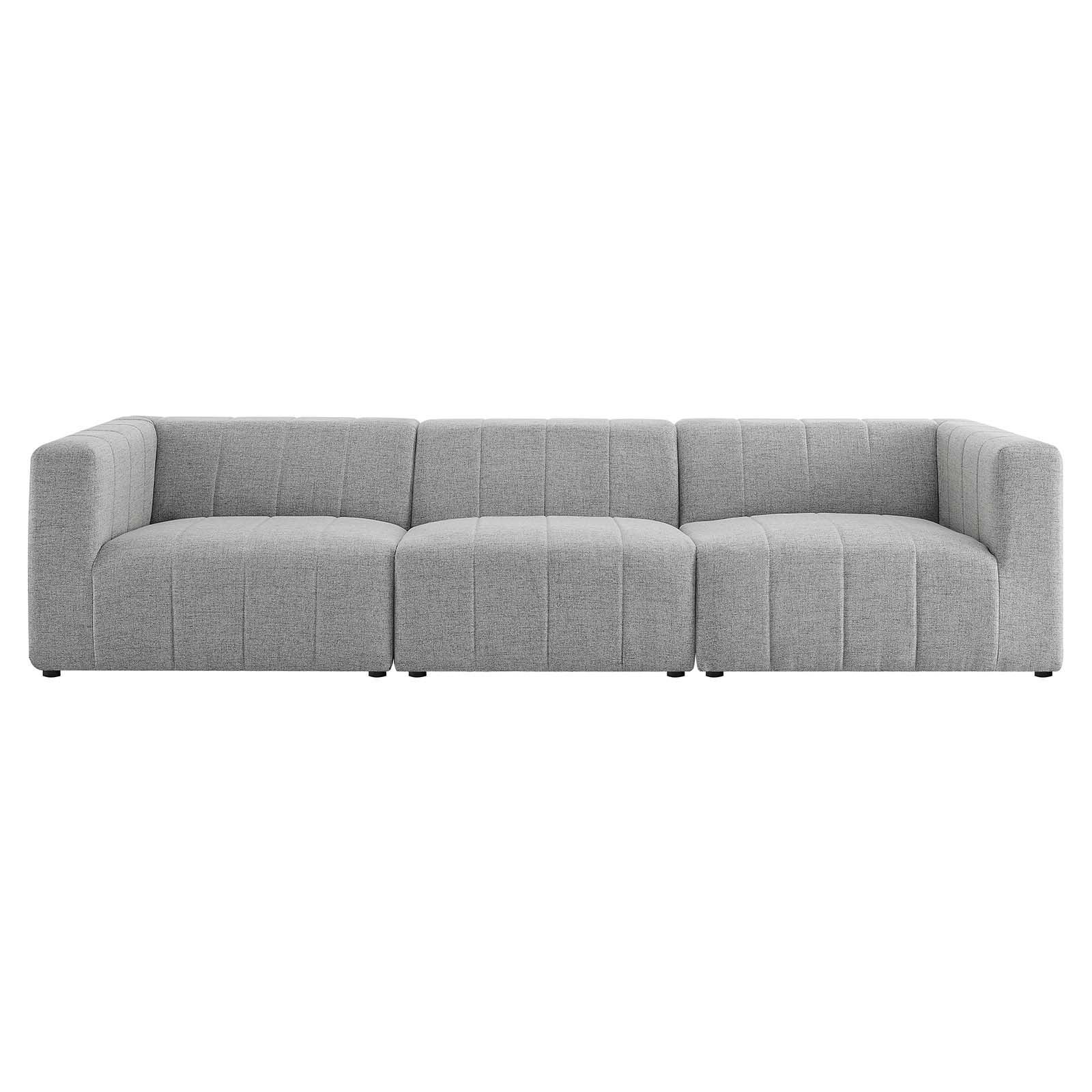Modway Bartlett Upholstered Fabric 3-Piece Sofa FredCo