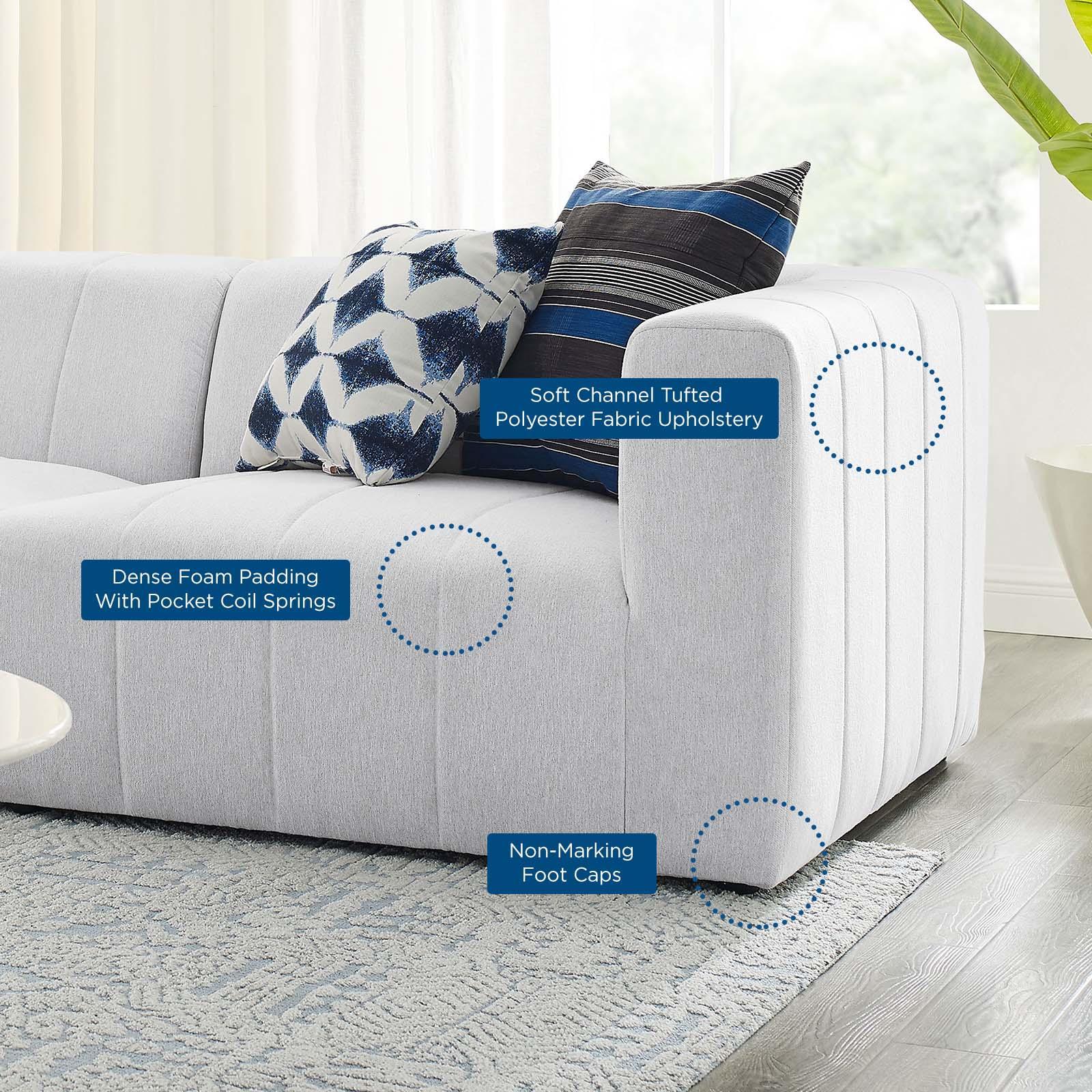 Modway Bartlett Upholstered Fabric 3-Piece Sofa FredCo
