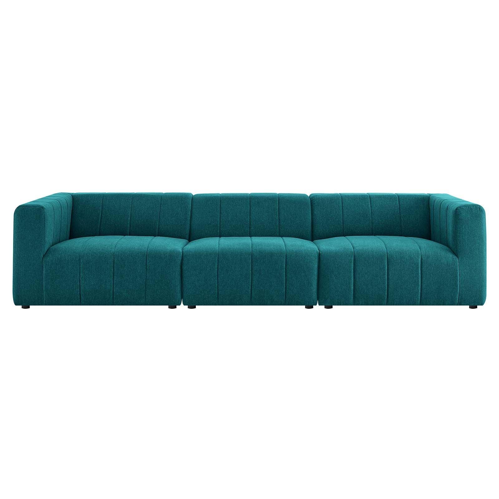 Modway Bartlett Upholstered Fabric 3-Piece Sofa FredCo