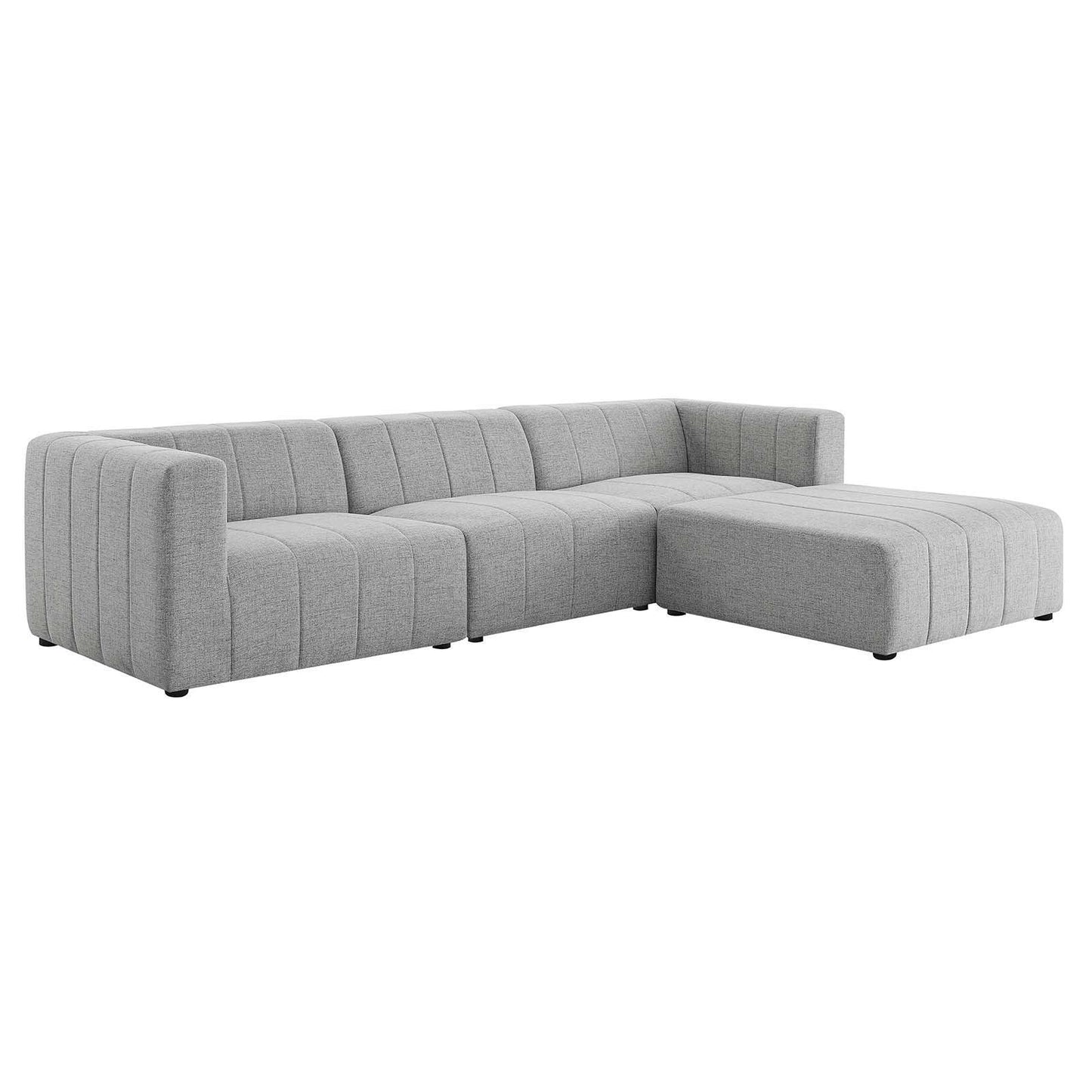 Modway Bartlett Upholstered Fabric 4-Piece Sectional Sofa FredCo