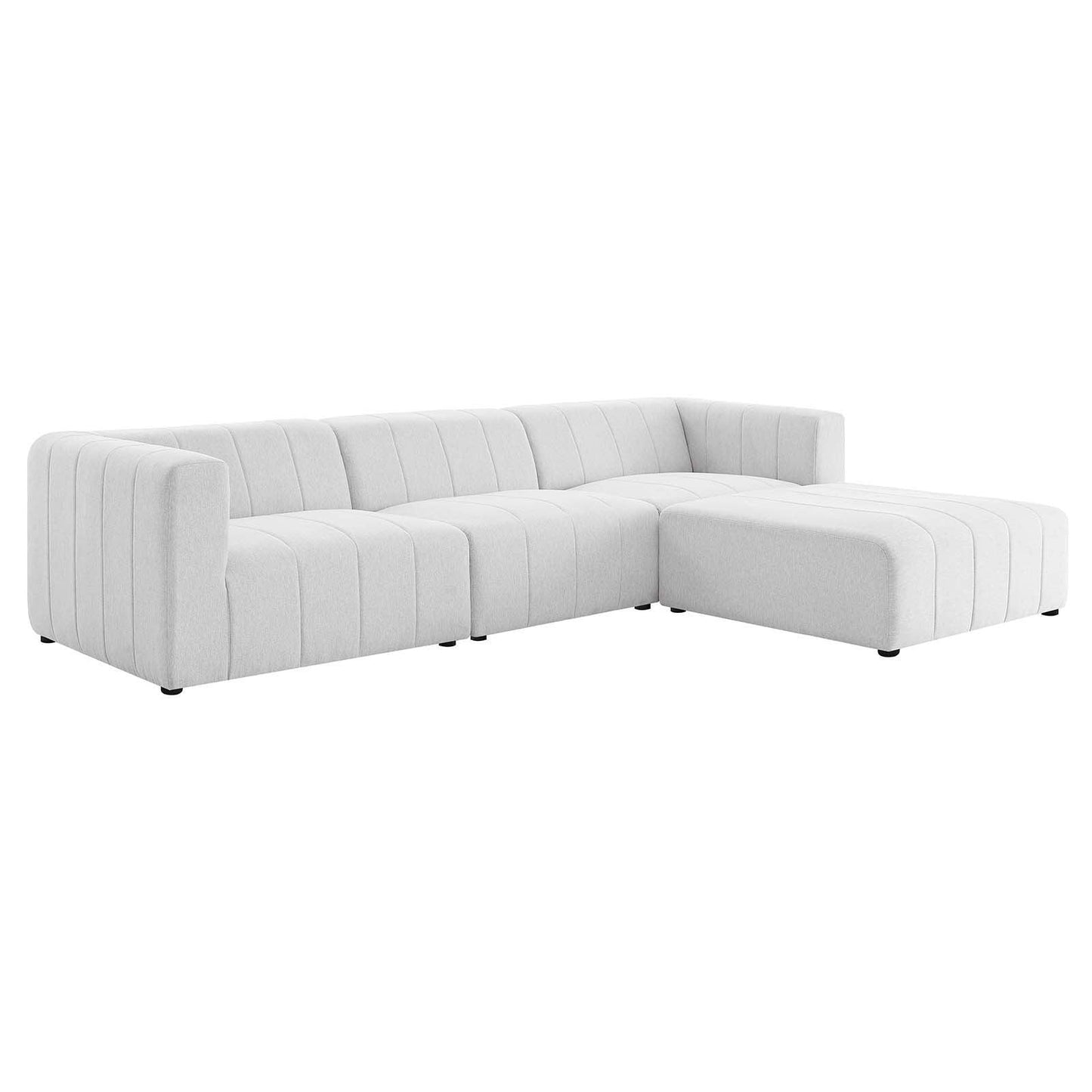 Modway Bartlett Upholstered Fabric 4-Piece Sectional Sofa FredCo