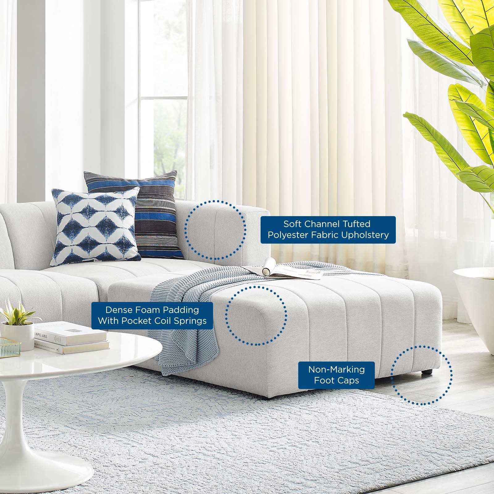 Modway Bartlett Upholstered Fabric 4-Piece Sectional Sofa FredCo