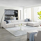 Modway Bartlett Upholstered Fabric 5-Piece Sectional Sofa FredCo
