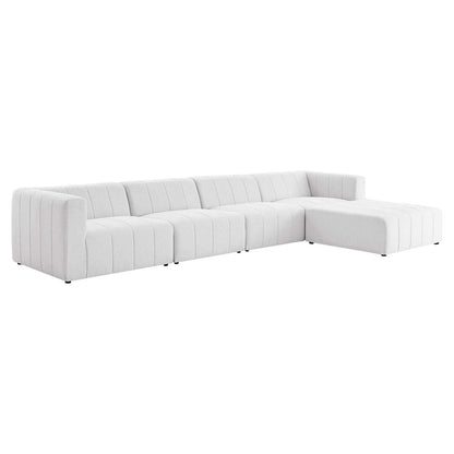 Modway Bartlett Upholstered Fabric 5-Piece Sectional Sofa FredCo