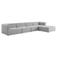 Modway Bartlett Upholstered Fabric 5-Piece Sectional Sofa FredCo