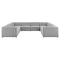 Modway Bartlett Upholstered Fabric 8-Piece Sectional Sofa FredCo