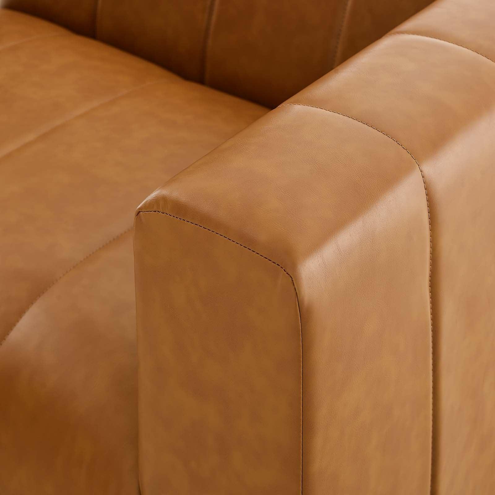 Modway Bartlett Vegan Leather 3-Piece Sofa FredCo