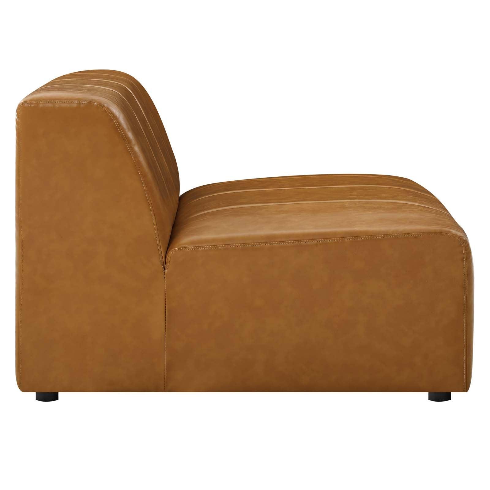 Modway Bartlett Vegan Leather 5-Piece Sectional Sofa FredCo