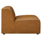 Modway Bartlett Vegan Leather 5-Piece Sectional Sofa FredCo