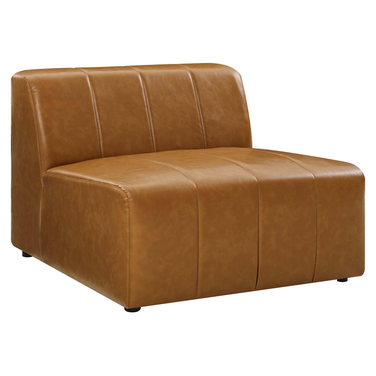 Modway Bartlett Vegan Leather 5-Piece Sectional Sofa FredCo