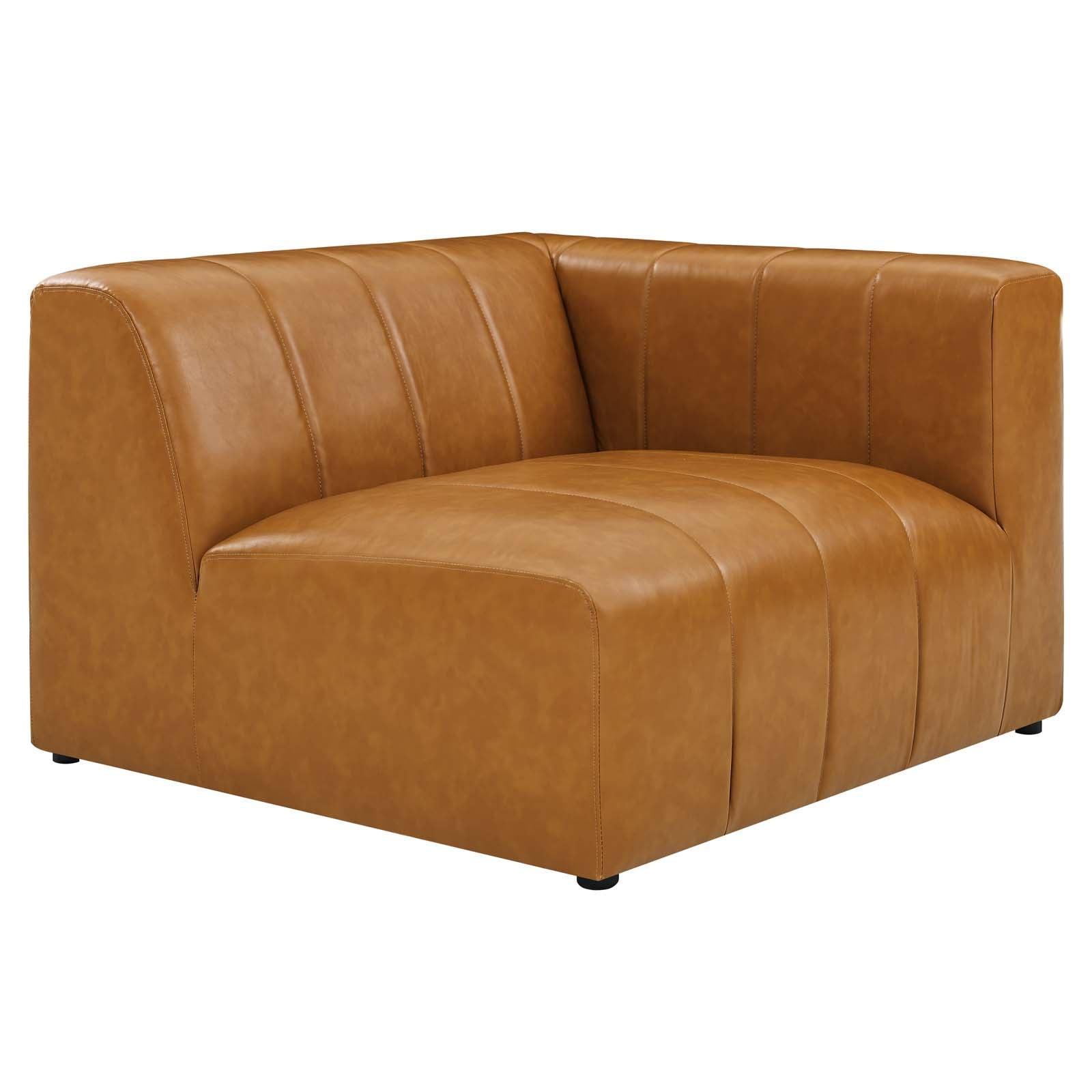 Modway Bartlett Vegan Leather 6-Piece Sectional Sofa FredCo