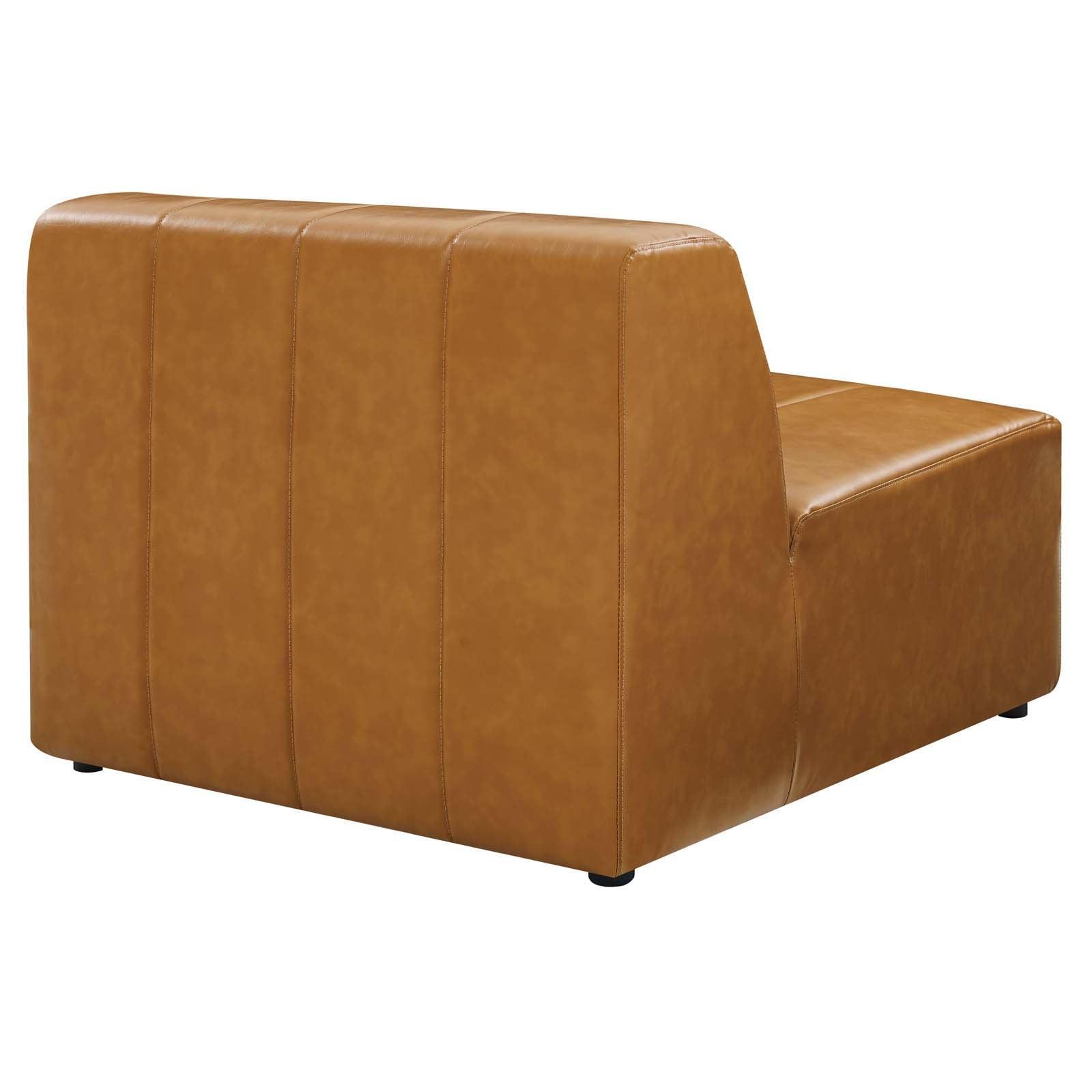 Modway Bartlett Vegan Leather 6-Piece Sectional Sofa FredCo