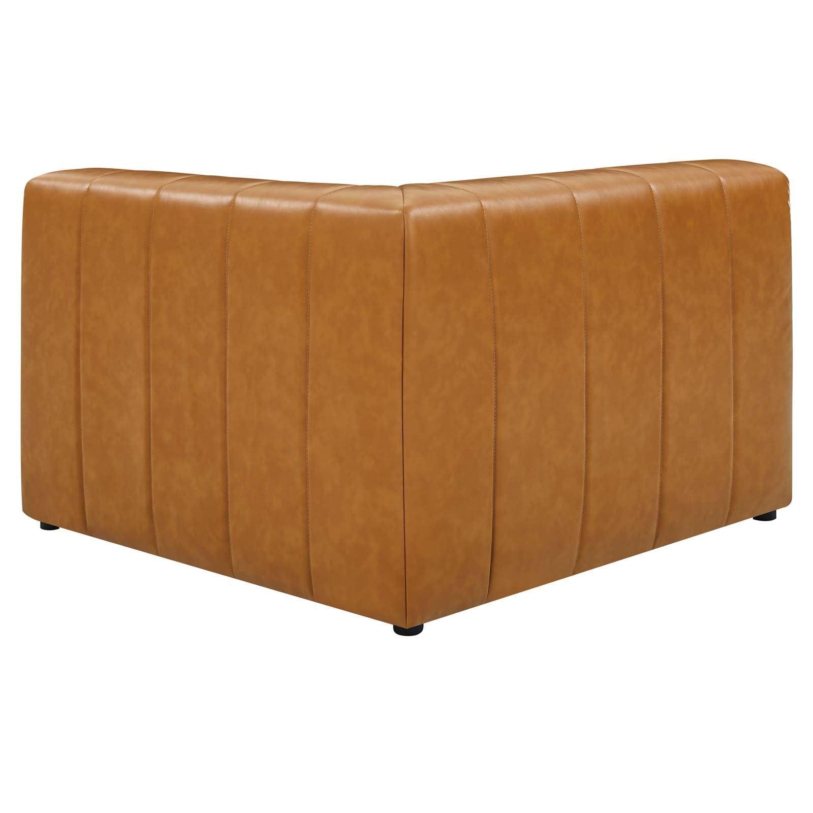 Modway Bartlett Vegan Leather 6-Piece Sectional Sofa FredCo