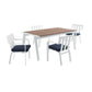 Modway Baxley 5 Piece Outdoor Patio Aluminum Dining Set FredCo