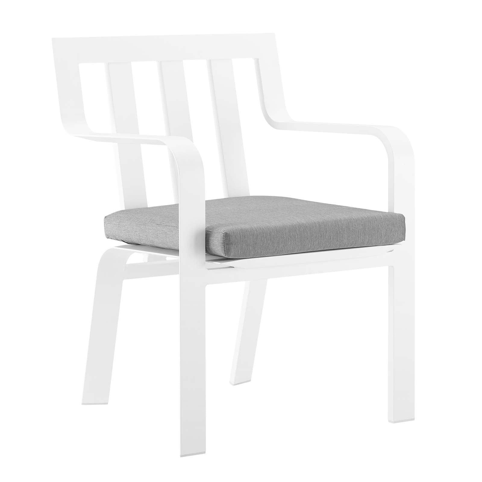 Modway Baxley Outdoor Patio Aluminum Armchair Set of 2 FredCo