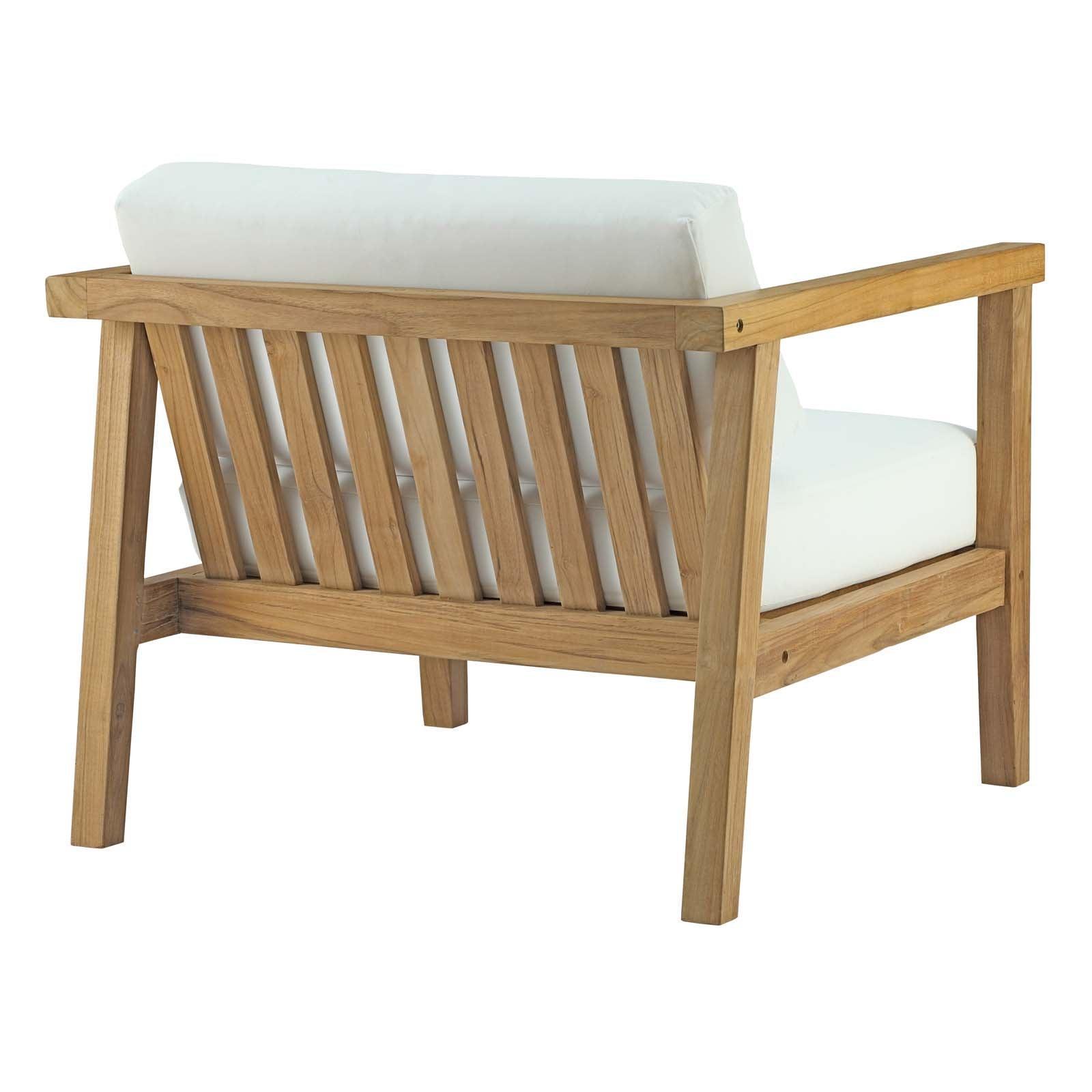 Modway Bayport 3 Piece Outdoor Patio Teak Set FredCo