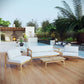 Modway Bayport 4 Piece Outdoor Patio Teak Set FredCo