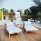 Modway Bayport 5 Piece Outdoor Patio Teak Set FredCo