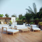 Modway Bayport 8 Piece Outdoor Patio Teak Set FredCo